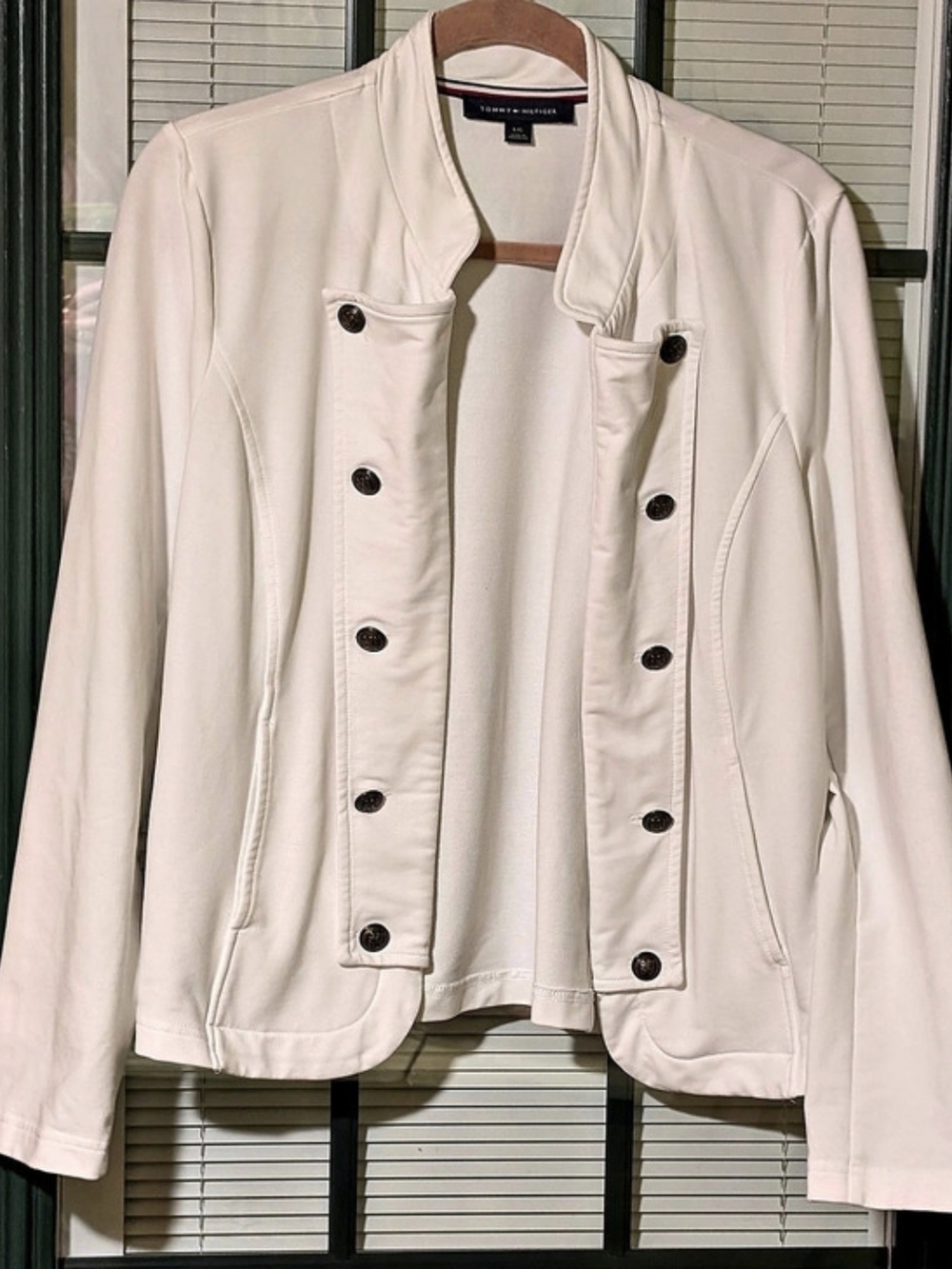 Tommy Hilfiger Women's White Jacket Size Large Like New